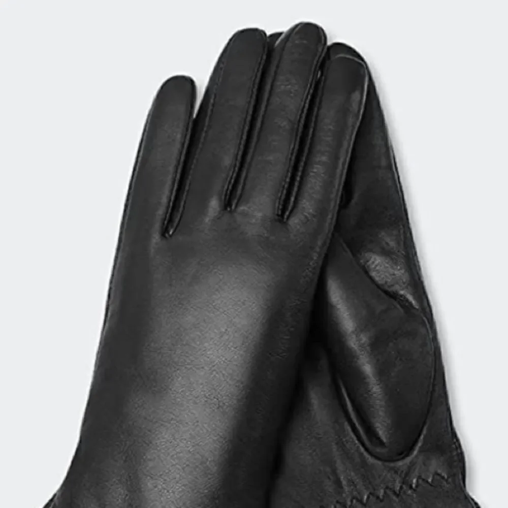 Black Leather Gloves